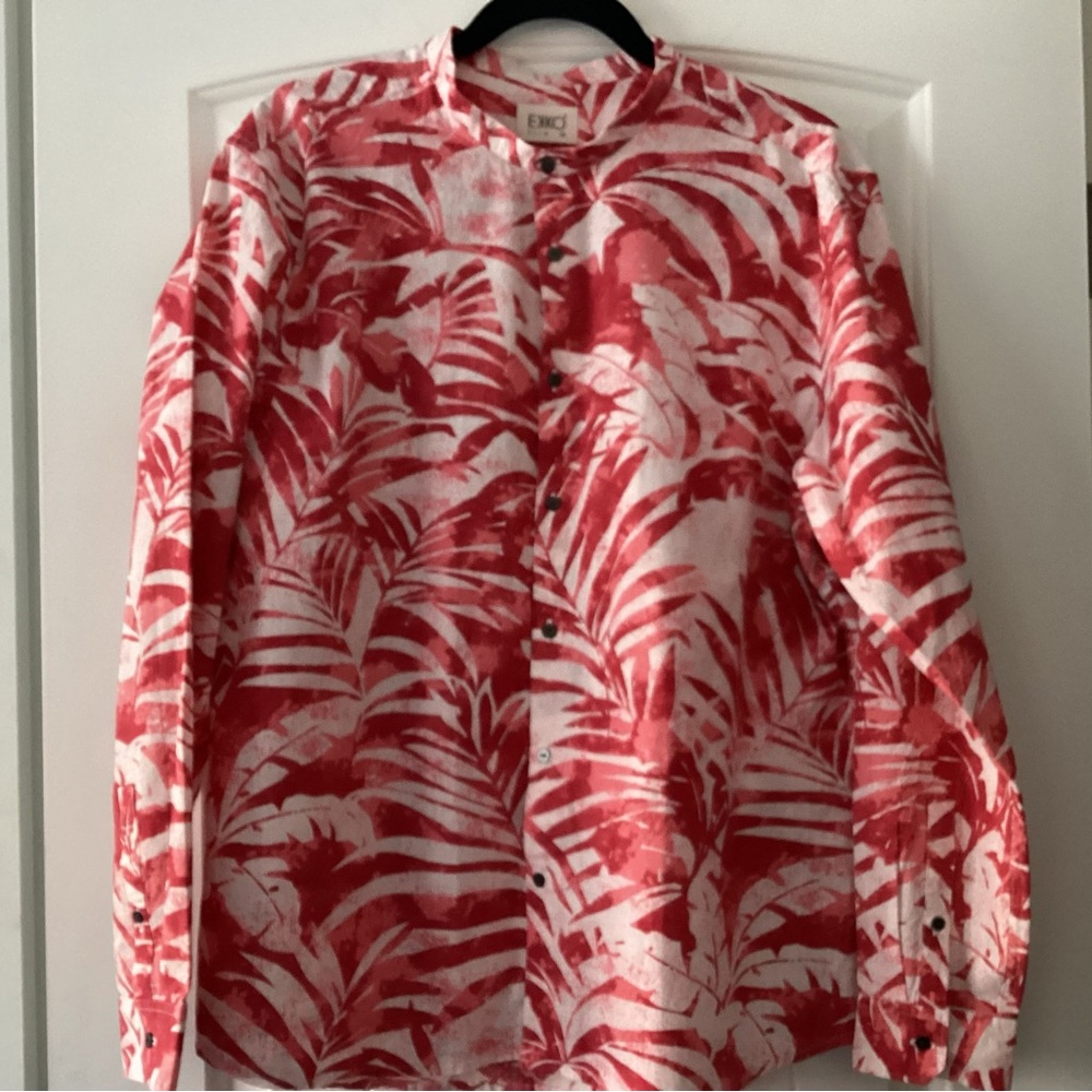 Men's Red Patterned Shirt by EKKO